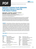 Application of Quantum Genetic Optimization of LVQ Neural Network in Smart City Traffic Network Prediction