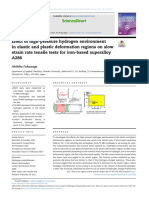 Effect of High-Pressure Hydrogen Environment in Elastic and Plastic Deformation Regions On Slow Strain Rate Tensile Tests For Iron-Based Superalloy A286