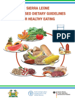 Sierra Leone Food Based Dietary Guidelines For Healthy Eating