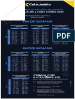 Cronograma Escuelas Clubes Bloc Sedes