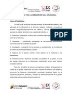 Propuesta para La Creación de Sala Situacional