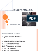 Clase Sobre FALACIAS NO FORMALES (UNLu 2024)