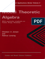 Model Theoretic Algebra - Jansen