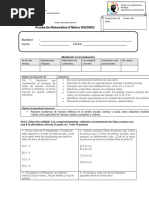 Evaluación 6º RAZONES