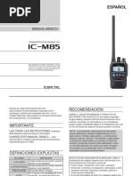 IC-M85 ES Manual