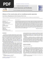 Influence of The Second Amino Acid On Recombinant Protein Expression