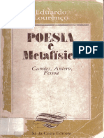 LOURENÇO, Eduardo - Poesia e Metafísica - Camões, Antero, Pessoa