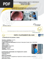 Presentacion de Diapositivas Sobre Caso Clinico de Ingesta de Caustico