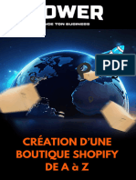 EBOOK POWER CRÉATION D'UNE BOUTIQUE SHOPIFY DE A À Z