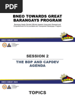 Session 2 The BDP and CapDev Agenda