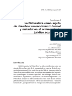 La Naturaleza Como Sujeto de Derechos - Reconocimiento Formal y Material en El Ordenamiento Jurídico Ecuatoriano