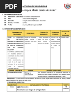 SES-EDU - RELI-2°-Maria Madre de Jesus