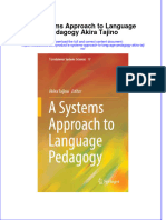 PDF A Systems Approach To Language Pedagogy Akira Tajino Ebook Full Chapter