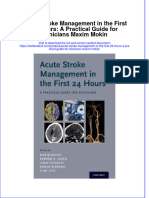 PDF Acute Stroke Management in The First 24 Hours A Practical Guide For Clinicians Maxim Mokin Ebook Full Chapter