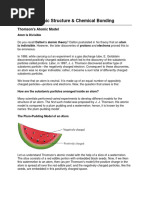 Atomic Structure and Chemical Bonding
