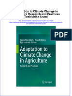 PDF Adaptation To Climate Change in Agriculture Research and Practices Toshichika Iizumi Ebook Full Chapter