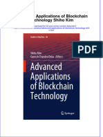 PDF Advanced Applications of Blockchain Technology Shiho Kim Ebook Full Chapter