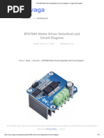 BTS7960 Motor Driver Datasheet and Circuit Diagram 