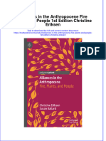 PDF Alliances in The Anthropocene Fire Plants and People 1St Edition Christine Eriksen Ebook Full Chapter