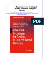 PDF Advanced Techniques For Testing of Cement Based Materials Marijana Serdar Ebook Full Chapter