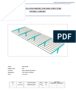 Double-Design Calculation Report For MMS Structure-RUW Carport 40m-s