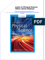 PDF An Introduction To Physical Science 15Th Edition James Shipman Ebook Full Chapter