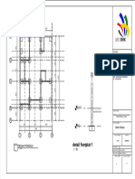 Detail Footplat 1: Denah Pondasi 1: 50