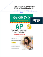 PDF Ap Spanish Language and Culture Tenth Edition Daniel Paolicchi Ebook Full Chapter