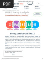 Poetry Analysis Mnenomic - Analyze A Poem With SMILE