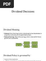 Dividend Decisions