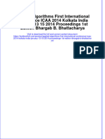 Applied Algorithms First International Conference ICAA 2014 Kolkata India January 13 15 2014 Proceedings 1st Edition Bhargab B. Bhattacharya