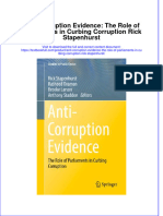 PDF Anti Corruption Evidence The Role of Parliaments in Curbing Corruption Rick Stapenhurst Ebook Full Chapter