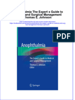 PDF Anophthalmia The Expert S Guide To Medical and Surgical Management Thomas E Johnson Ebook Full Chapter