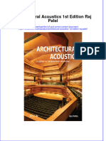 PDF Architectural Acoustics 1St Edition Raj Patel Ebook Full Chapter