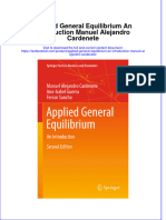 PDF Applied General Equilibrium An Introduction Manuel Alejandro Cardenete Ebook Full Chapter