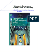 PDF Applying Wisdom To Contemporary World Problems Robert J Sternberg Ebook Full Chapter