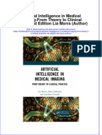 PDF Artificial Intelligence in Medical Imaging From Theory To Clinical Practice 1St Edition Lia Morra Author Ebook Full Chapter