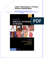 PDF Atlas of Surgical Techniques in Trauma Demetrios Demetriades Ebook Full Chapter