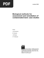 Biological Methods For Assessment and Remediation of Contaminated Land: Case Studies