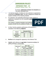 Admission Policy 47