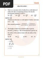 Important Gravitation Questions - Free PDF Download