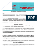 CONTRATO DE PRESTAÇÃO DE SERVIÇOS Dedetizadora