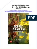 PDF Biofuels Engineering Process Technology 2Nd Edition Caye M Drapcho Ebook Full Chapter