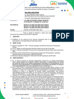 Informe #281 No Existe Disponibilidad Presupuestal para Contratacion de Medicos Especialistas Del Maha