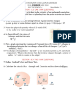 May - 24 Assignment-1, Electrostatics-I