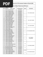 7TH Sem - Project - Student - List