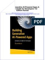 Full Chapter Building Generative Ai Powered Apps A Hands On Guide For Developers 1St Edition Kansal PDF