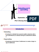 Subnetting and Supernetting-CIDR