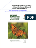 PDF Britain S Butterflies A Field Guide To The Butterflies of Great Britain and Ireland 4Th Edition David Newland Ebook Full Chapter