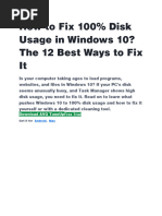 12 Solusi 100% Disk Use